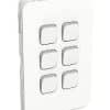 Clipsal 3046C-XW Iconic Skin Switch Vertical/Horizontal 6g Rocker