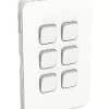 Clipsal 3046C-XW Iconic Skin Switch Vertical/Horizontal 6g Rocker