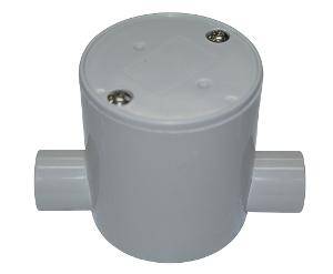 Junction box deep pvc 20mm 2 way 10 box CABDJB2-20