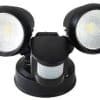S/light seculite 2x10w blk twin + sensor ELA203015S