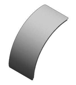 Cover external riser 300x450 radius hdg EZYCER3004H