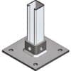 Base plate suit 41x41 strut 1 hole hdg EZYE2072H
