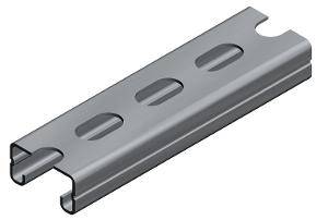 Strut slotted 6m 41x21x1.6mm l/duty galv EZYE4000SG