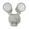 Robus RCH20CCT3P-01 CHASE 20W LED Double Spot Wall Light, with PIR sensor, CCT selectable 3000K,4000K,6000K, white