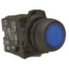 Illum p/button flush blue 240v ac 1n/o NHPD7PLF6PN7WX10