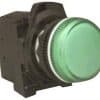 Pilot light comp plas green led 240vac NHPD7PP3PN7GHS