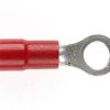 Ring terminal red 4mm stud dbl grip CABRT1.25-4DG