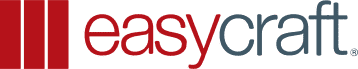 Easycraft logo: red 'easy' and blue 'craft' with three red vertical bars on the left.
