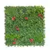 100x100cm Artificial Hedge Tile Flower Rush