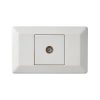 Legrand CM910/1PWE, Como - Horizontal TV socket A/V socket 1 gang Pal to F type white