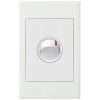 Legrand E-DED 1G Excel Life Vertical Switch, 40A Double Pole Rocker, Flush Mount, IP66, 230-240VAC, Dedicated Plate, Gloss White
