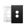 Legrand ED770/2GPLMB Excel Life EM Series Grid Plate, 2 Gang, Plastic, 77mm x 121mm, IP00, Matte Black