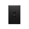 Legrand ED770/2MB Excel Life Rocker Switch, 16A, SPDT, 2 Gang, Dedicated Plate, Flush Mount, Matte Black Finish, 230-240VAC, 4 Corner Fixing Option